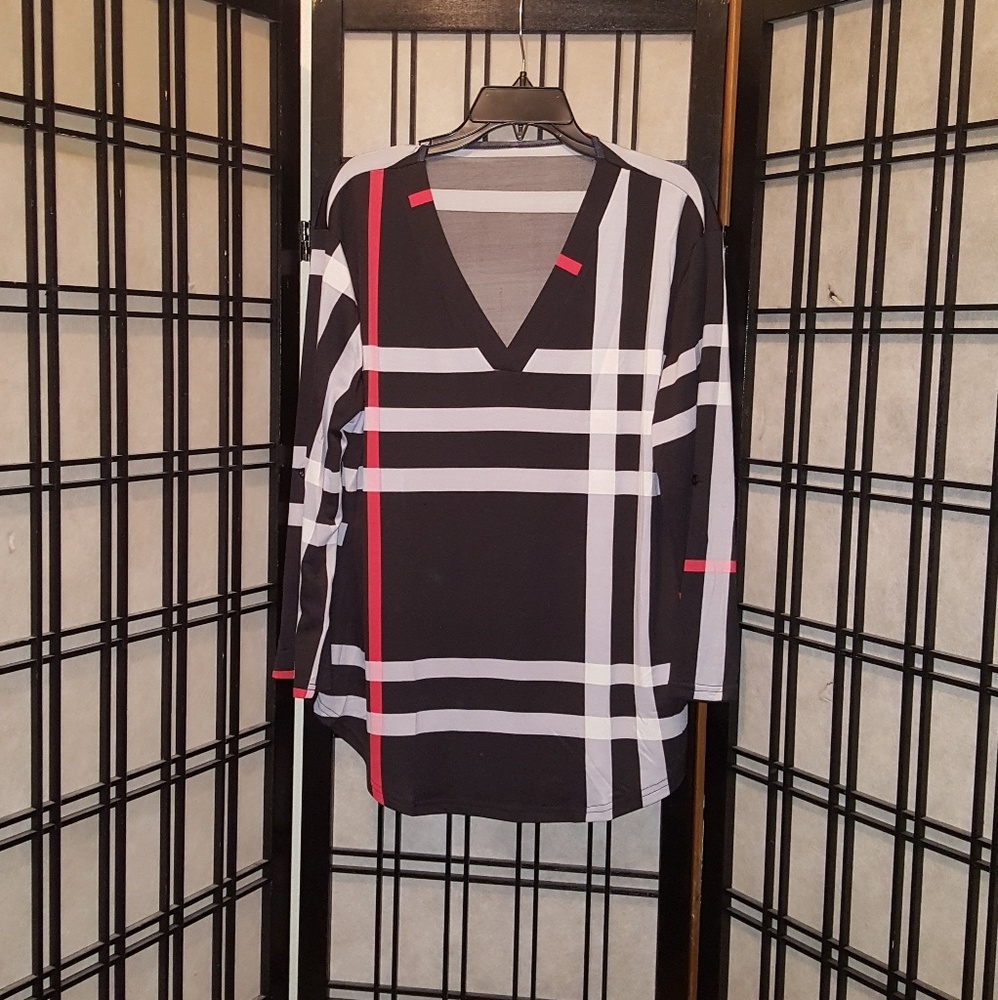 🌹"Plaid" Light Weight Tunic🛍